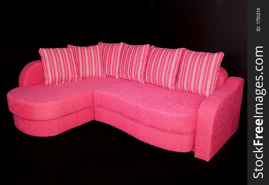 Pink sofa