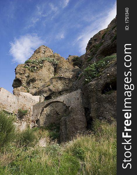 Historical ruin ancient village of Calabria, Italy. Historical ruin ancient village of Calabria, Italy