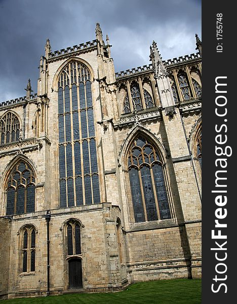 Vertical view of York Minster