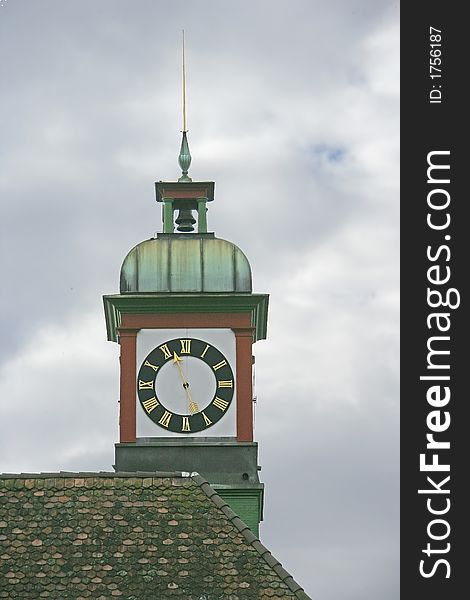 View of an Old Clock Turret. View of an Old Clock Turret