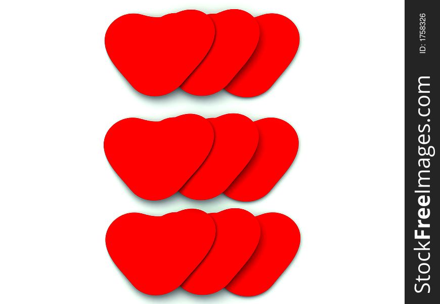 This is a set of loving hearts for romantic concepts. This is a set of loving hearts for romantic concepts.