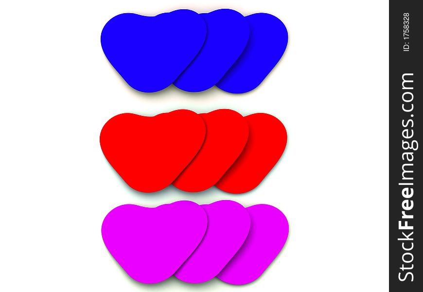 This is a set of loving hearts for romantic concepts. This is a set of loving hearts for romantic concepts.