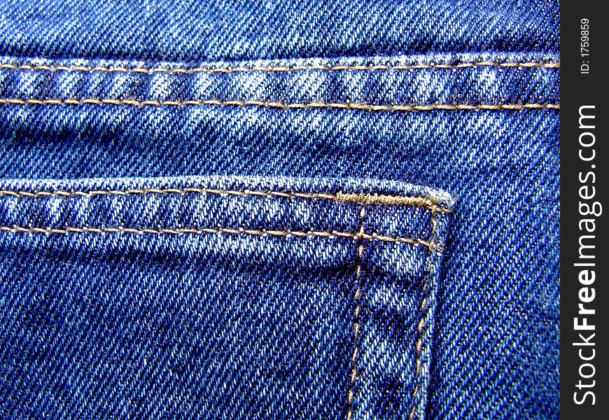 Detail of blue jeans man's pants. Detail of blue jeans man's pants