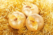 Golden Apples Royalty Free Stock Image Golden Apples Royalty Free Stock Image