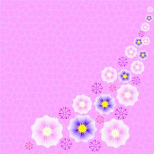 Pink Fuzzy Floral Background Stock Photography Pink Fuzzy Floral Background Stock Photography