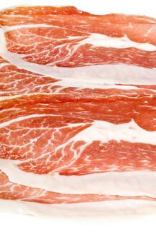 Spanish Cured Ham Isolated On White Royalty Free Stock Images Spanish Cured Ham Isolated On White Royalty Free Stock Images