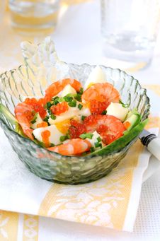 Shrimp Salad Royalty Free Stock Images