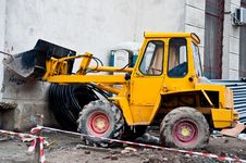 Yellow Bulldozer Royalty Free Stock Photography Yellow Bulldozer Royalty Free Stock Photography