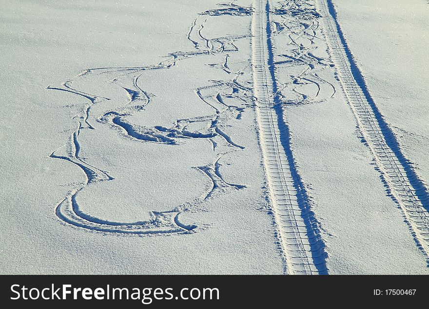 Patterns On A Snow