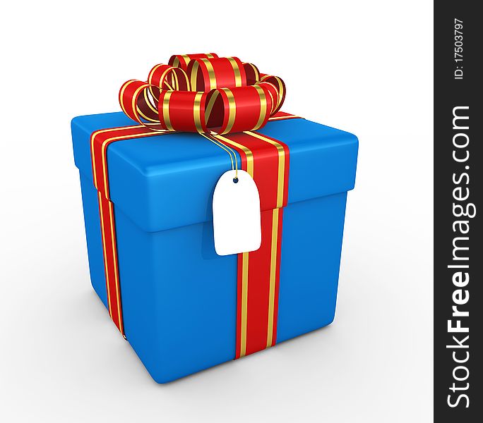 Gift box - 3d render