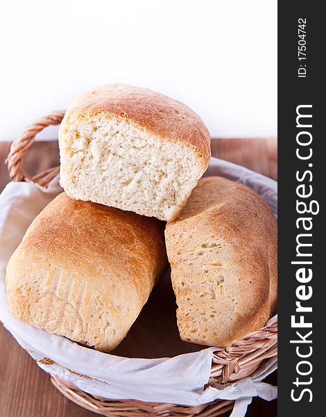 Three loafs of the fresh cooking bread. Three loafs of the fresh cooking bread