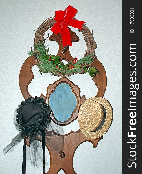 Vintage Hats And Wreath