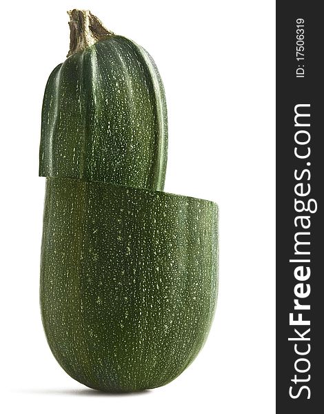 Marrow vegetable isolated on a white background