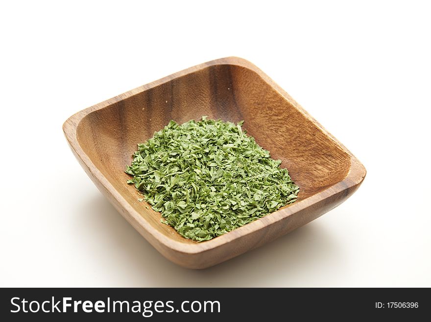 Cut parsley and in the bowl