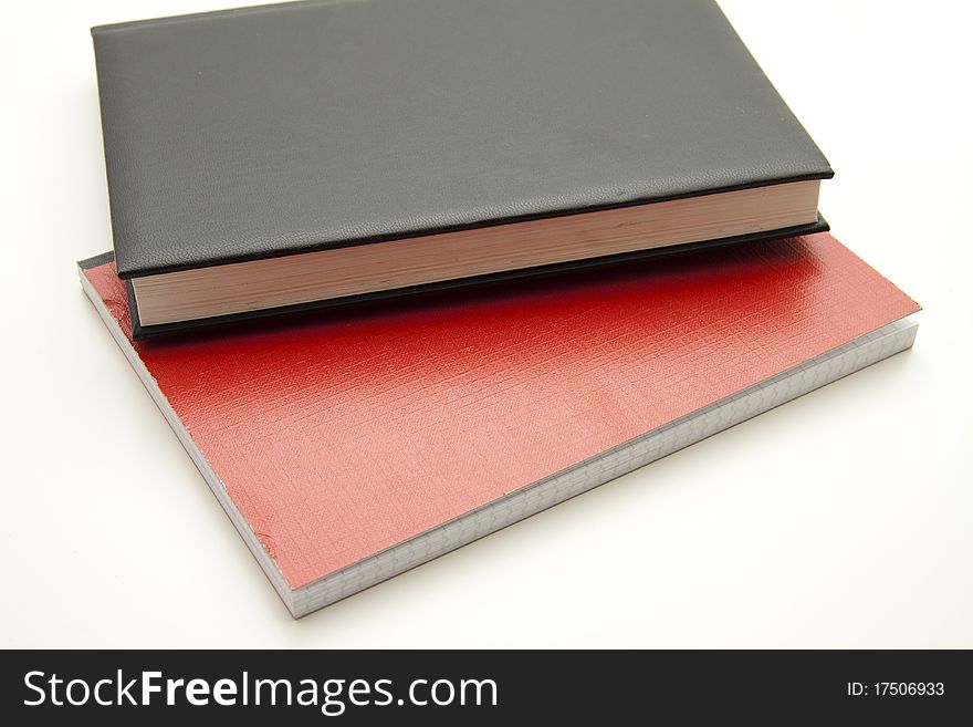 Black and red address book