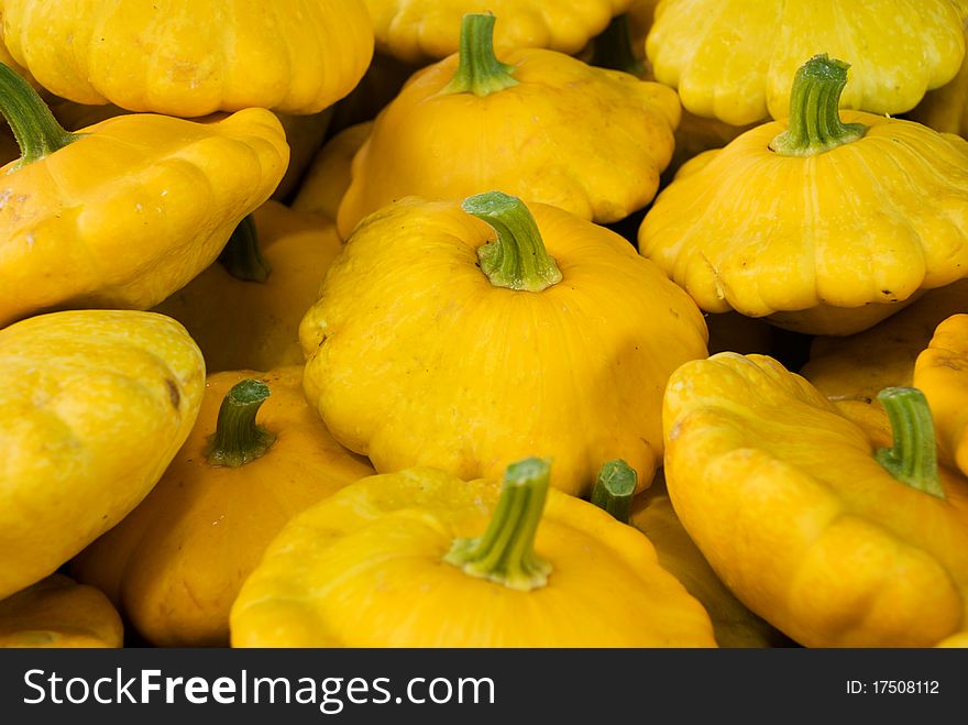 Fresh yellow cymbling (custard marrow or squash). Fresh yellow cymbling (custard marrow or squash)