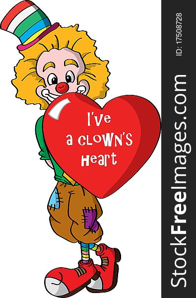 My heart show that I'm a clown!. My heart show that I'm a clown!