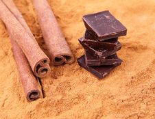 Cinnamon And Chocolate Stock Images Cinnamon And Chocolate Stock Images