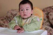 Baby On Chair Royalty Free Stock Photos Baby On Chair Royalty Free Stock Photos