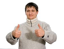 Man Hand Gesture OK Royalty Free Stock Photo Man Hand Gesture OK Royalty Free Stock Photo