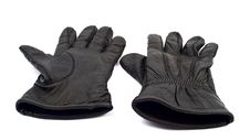 Black Leather Gloves Royalty Free Stock Images Black Leather Gloves Royalty Free Stock Images
