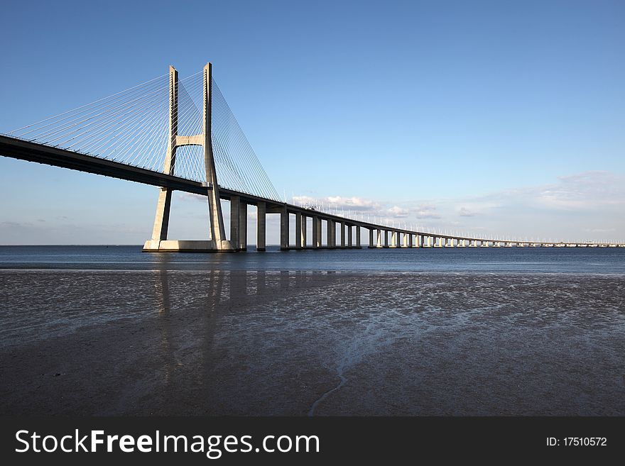 Vasco da Gama Bridge in Lisbon