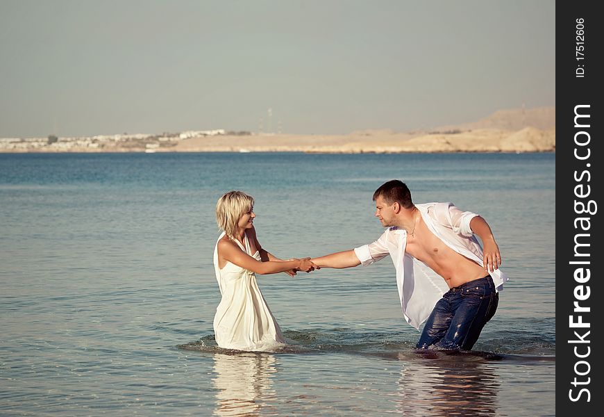 Couple on the seaside