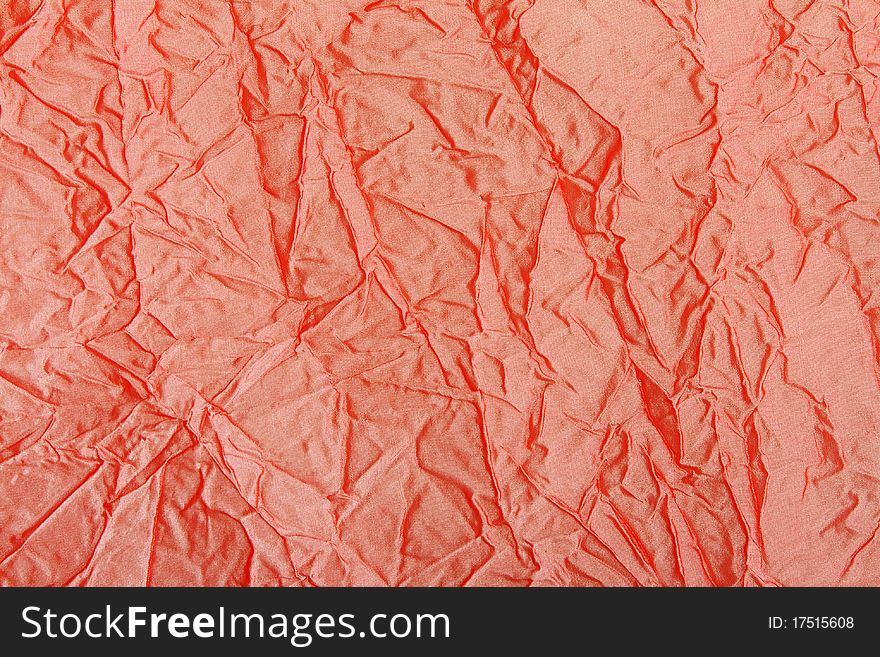 Background from red fabrics with invoice