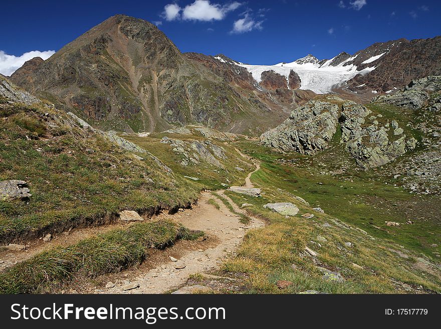 San Matteo Glacier, Brixia province, Lombardy region, Italy