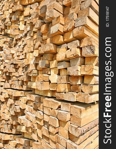 Background of wooden logs