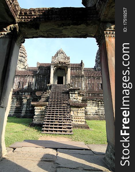 Image of the ancient Angkor Wat, the UNESCO's World Heritage Site at Siem Reap, Cambodia.