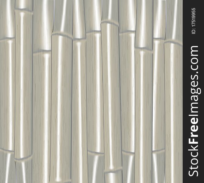 Silver Bamboo Texture Realistic Illustration