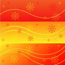Winter Banners Royalty Free Stock Photography