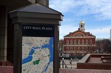 City Hall Plaza By Faneuil Hall Market Place Royalty Free Stock Photos City Hall Plaza By Faneuil Hall Market Place Royalty Free Stock Photos