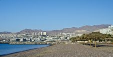 View On Resort Hotels In Eilat City, Israel Royalty Free Stock Photography