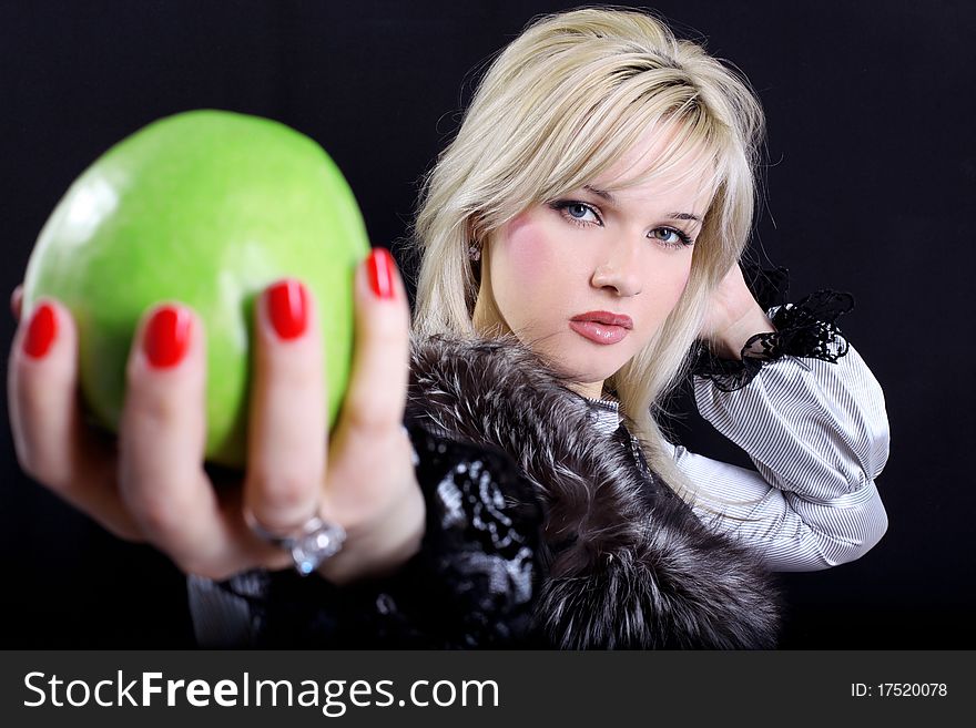 Girl With Apple