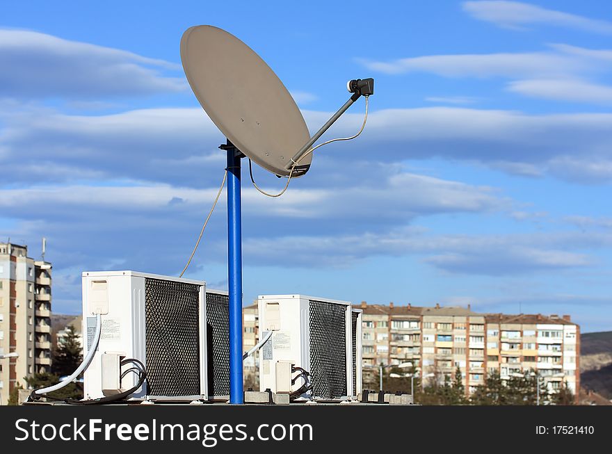 TV & Internet Satellite Receiver Dish