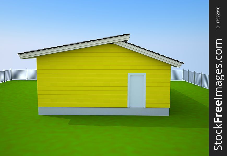 Yellow small house