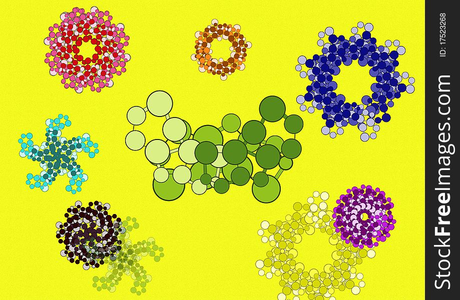 Abstract Flower Pattern Background