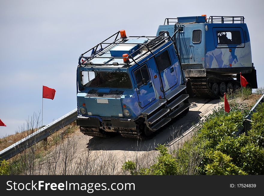 Hagglund Outside Christchurch Antarctic Centre