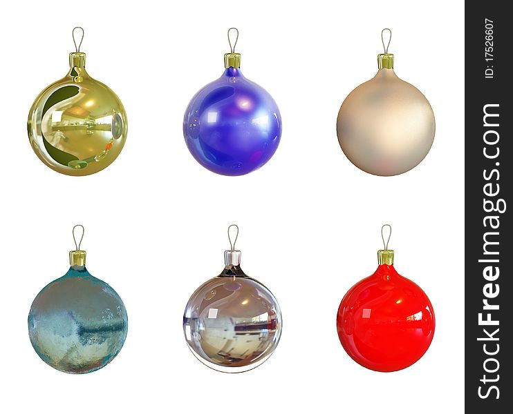 6 Christmas Balls