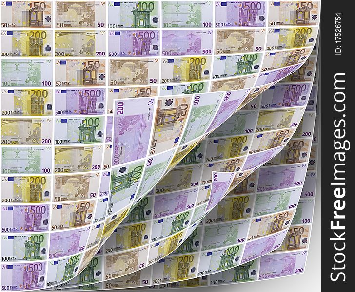 This image shows pages full of banknotes. This image shows pages full of banknotes