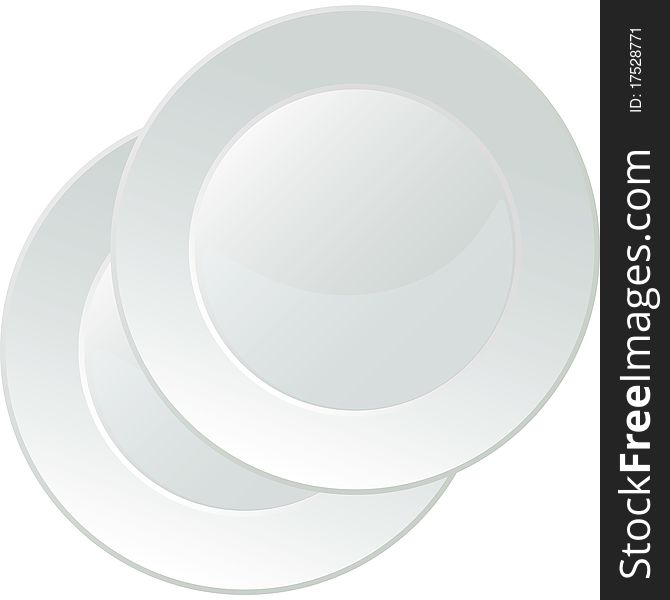 White porcelain serving platter with no decorations