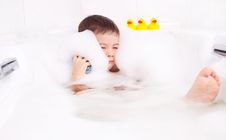 Boy Taking A Bath Stock Photography Boy Taking A Bath Stock Photography