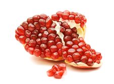 Pomegranate Isolated On White Stock Images Pomegranate Isolated On White Stock Images