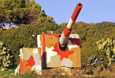 Coastal Defence Gun Royalty Free Stock Image Coastal Defence Gun Royalty Free Stock Image