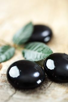 Black Massage Stones Stock Photography Black Massage Stones Stock Photography