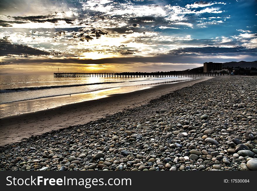 HDR image of Historic Ventura Pier