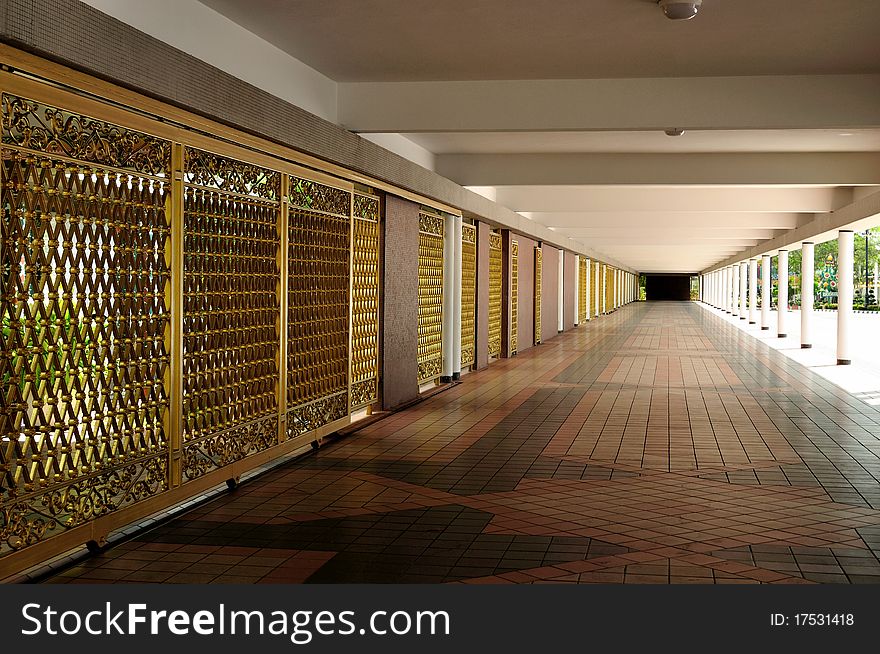 A walkway in brunei darussalam. A walkway in brunei darussalam