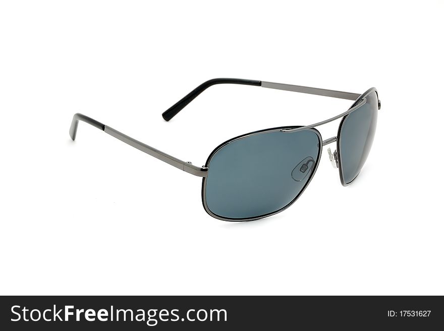 Sunglasses gray on a white background